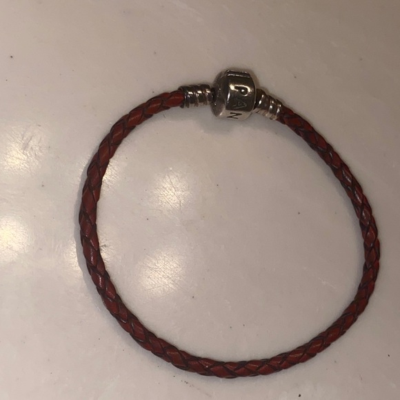 Authentic Pandora Single Braided leather bracelet - Picture 2 of 6